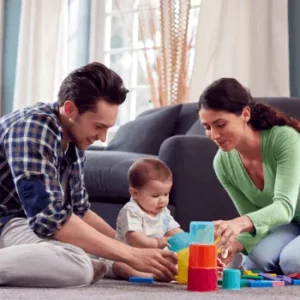 family-with-baby-playing-game-wi